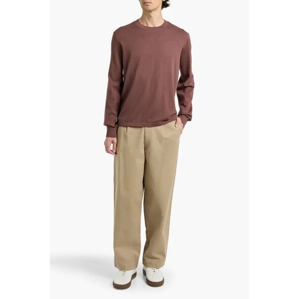 PAIGE‎ Sweater Mens S Cotton Wool Crewneck Preppy Academia Minimal Quiet Luxury
